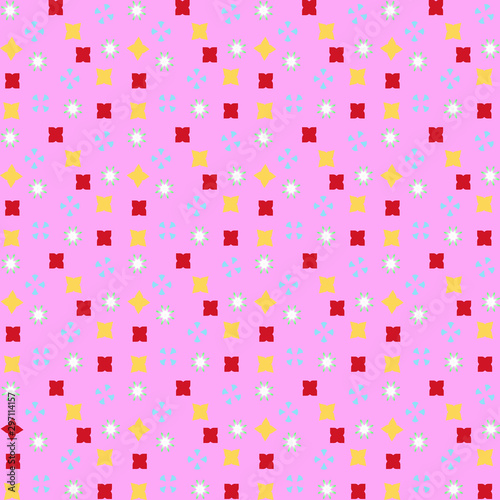 Pink Abstract Geometric Pattern graphic design with multicolour Art seamless pattern background, 