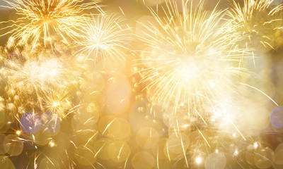 New Year fireworks background