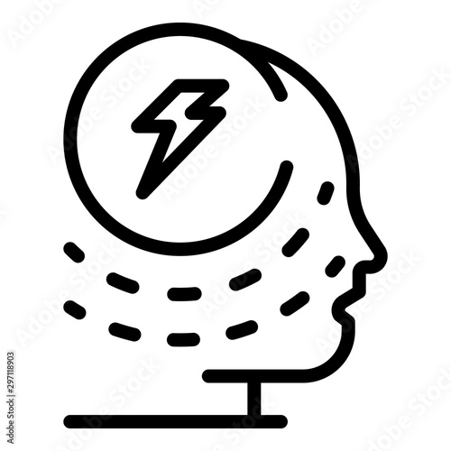 Adult bipolar icon. Outline adult bipolar vector icon for web design isolated on white background