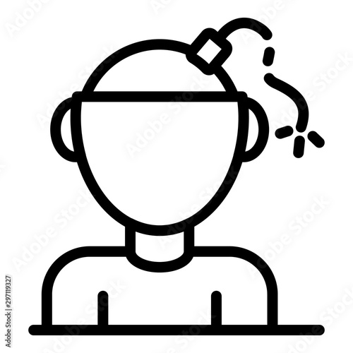 Bipolar psychology icon. Outline bipolar psychology vector icon for web design isolated on white background