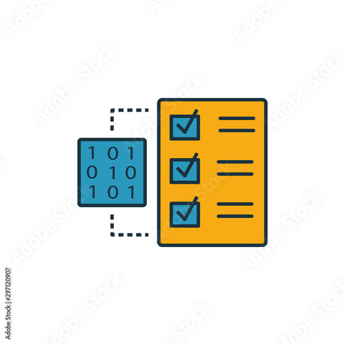 Smart Contract icon set. Four elements in diferent styles from crypto currency icons collection. Creative smart contract icons filled, outline, colored and flat symbols