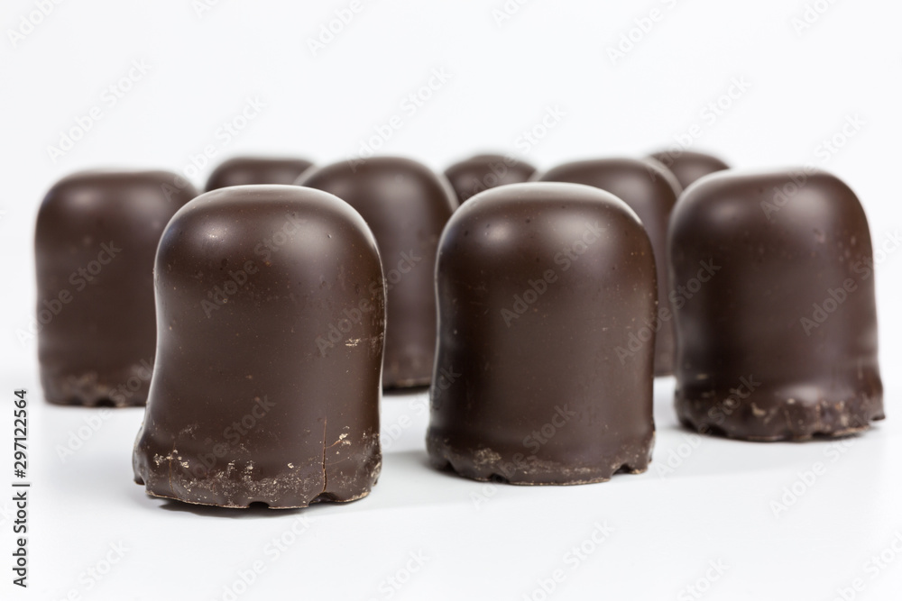 group of dark chocolate marshmallows group of dark chocolate marshmallows