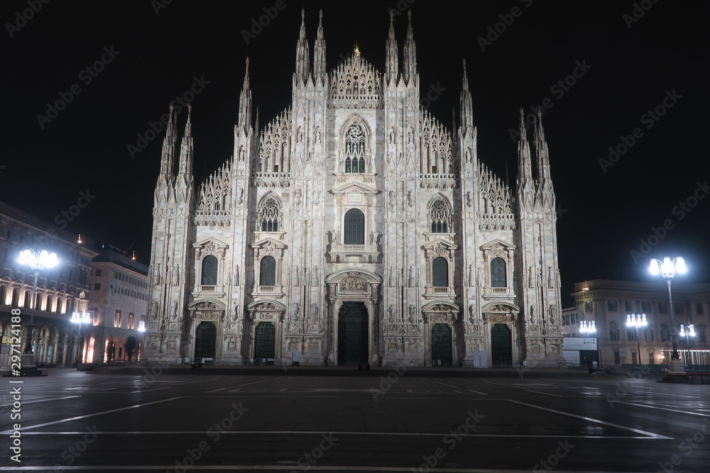 Milan Cathedral at night 1