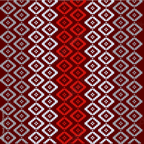 Tribal seamless colorful geometric border pattern. Ethnic vector texture.Traditional ornament.