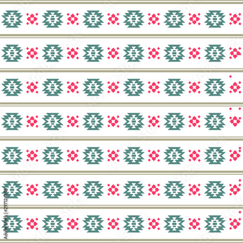 Tribal seamless colorful geometric border pattern. Ethnic vector texture.Traditional ornament.