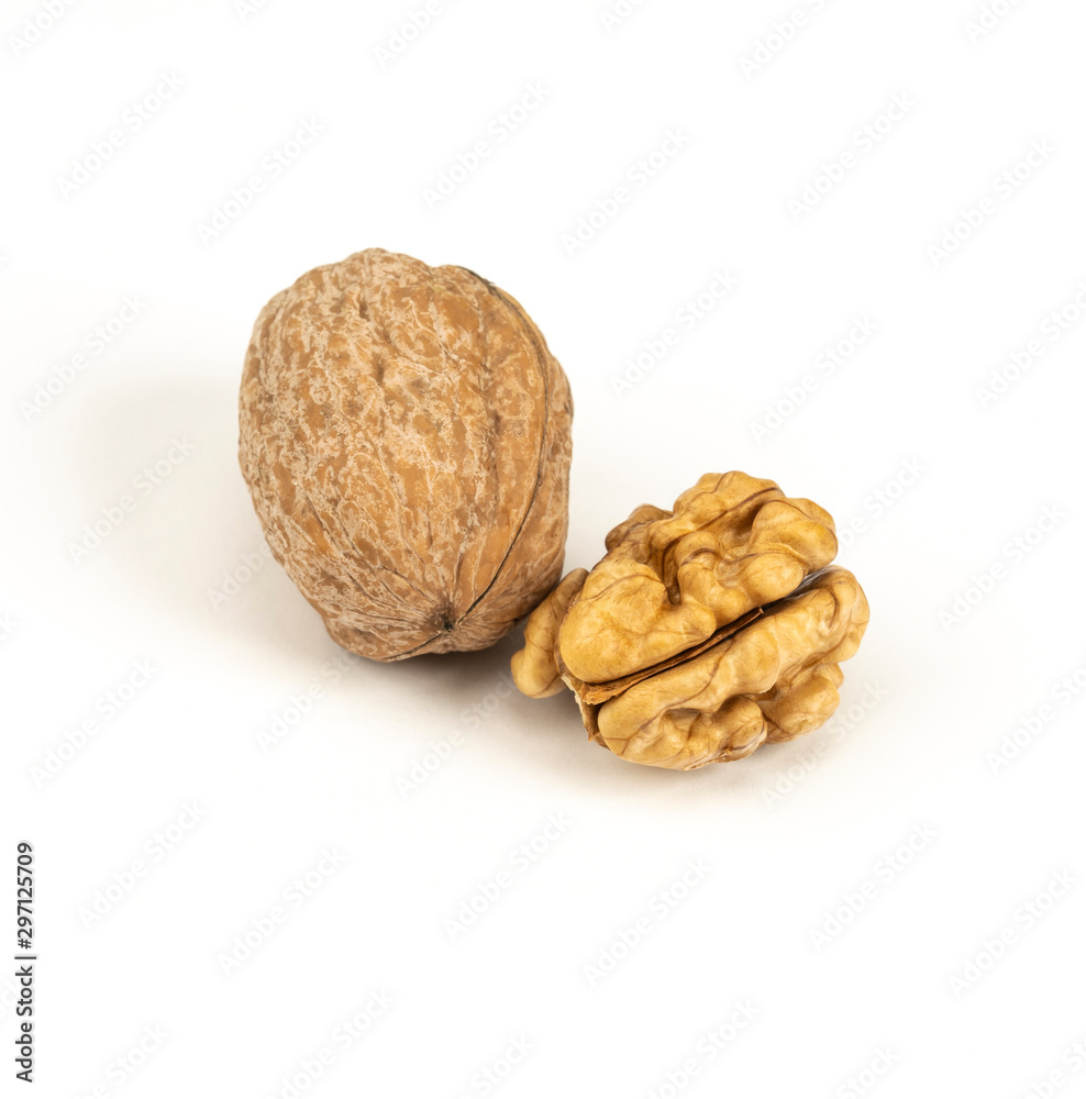 walnuts in shell isolated on white background walnuts in shell isolated on white background