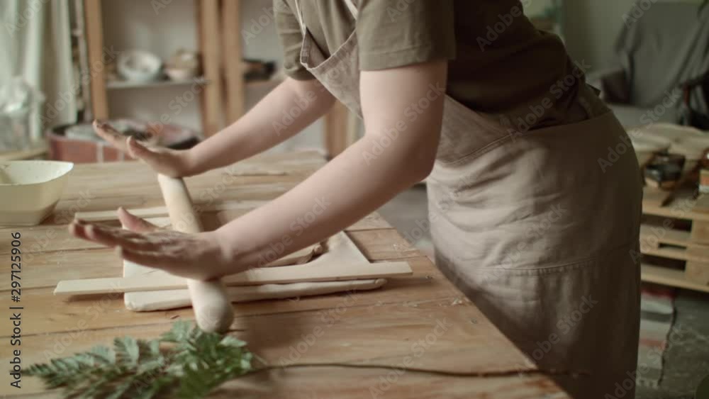 The production process in the pottery workshop of the potter. The production process in the pottery workshop of the potter.