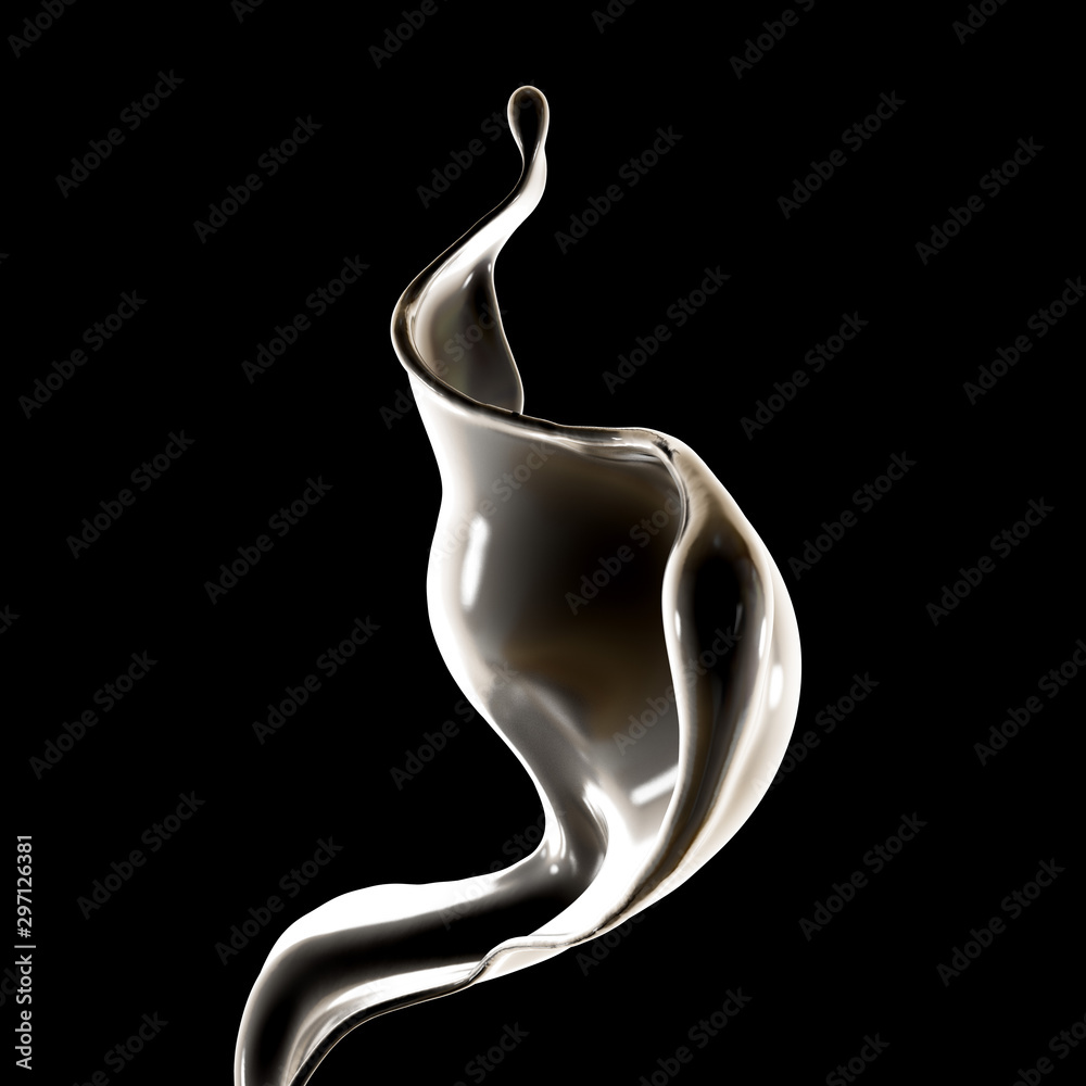 Splash fluid. 3d illustration, 3d rendering. Splash fluid. 3d illustration, 3d rendering.