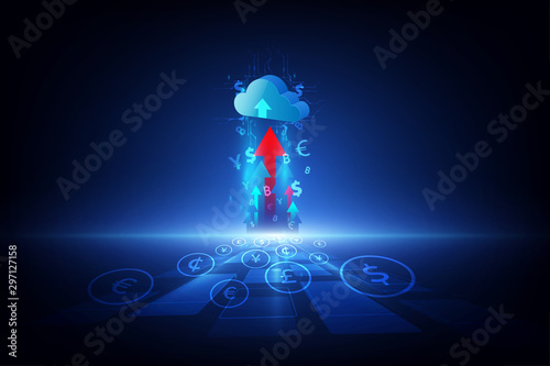 Money transfer. Global Currency. Stock Exchange. Stock