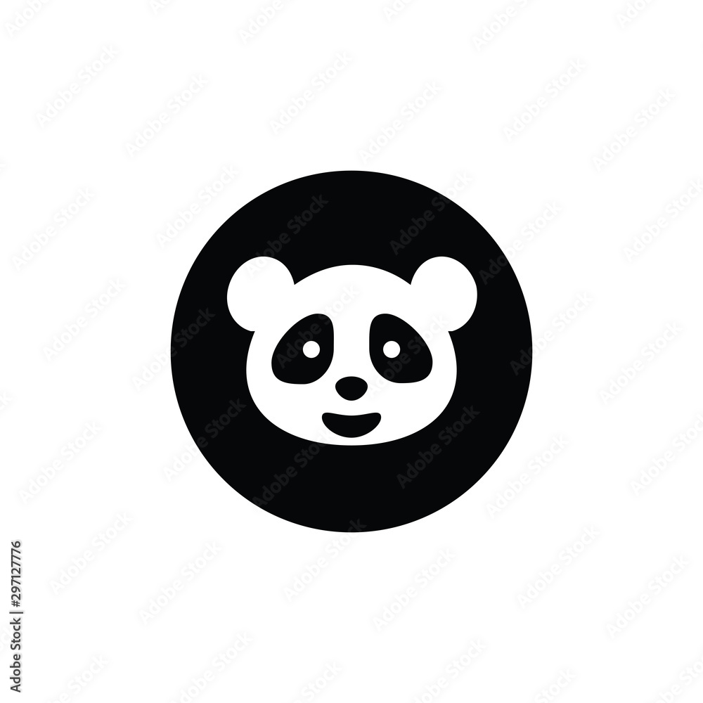 baby panda icon vector. Linear style sign for mobile concept and web design. panda symbol illustration. Pixel vector graphics - Vector.