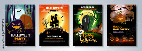 Flyer template for Halloween Party