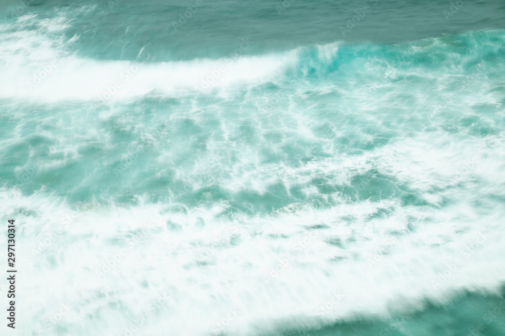 Sea water wave, abstract motion, long exposure, turquoise, blurred texture, background Sea water wave, abstract motion, long exposure, turquoise, blurred texture, background