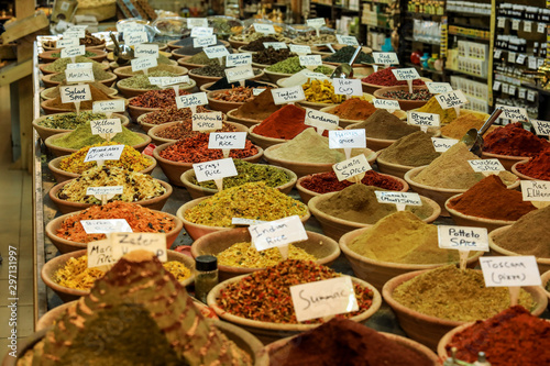 Different Spices on the Local Market, Tel-Aviv, Israel