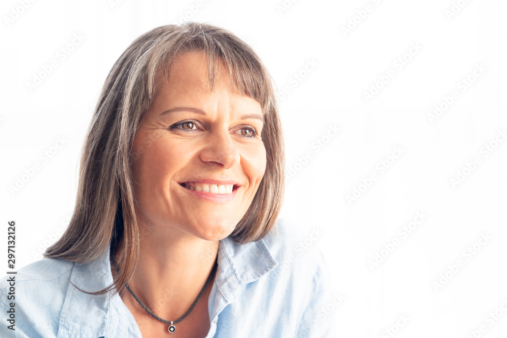beautiful middle aged woman resting beautiful middle aged woman resting