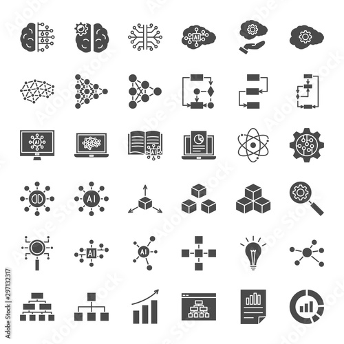 Artificial Intelligence Solid Web Icons