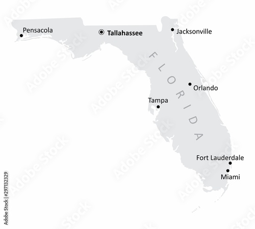 Florida isolated map