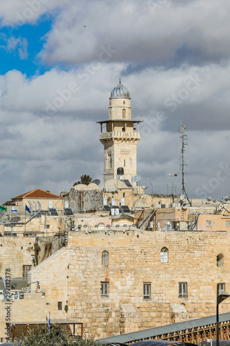 Panoramic View to the Jerusalem Roofs  Holy Land  Israel
