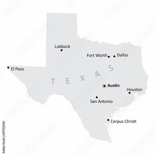 Texas isolated map