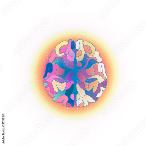 Quantum processing. Deep learning artificial intelligence. Future new technology  for business or science presentation