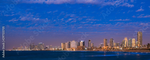 Cloudy Blue Sky under Tel Aviv Sea Side, Israel © Dave
