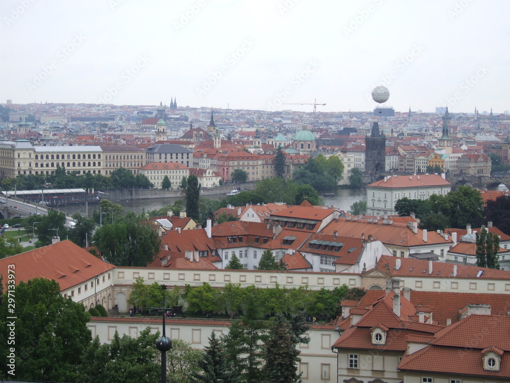 Obraz premium view of Prague from the mountain