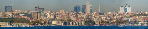 Panorama of the skyline of Istanbul from the west side of the Golden Horn.. © Frank