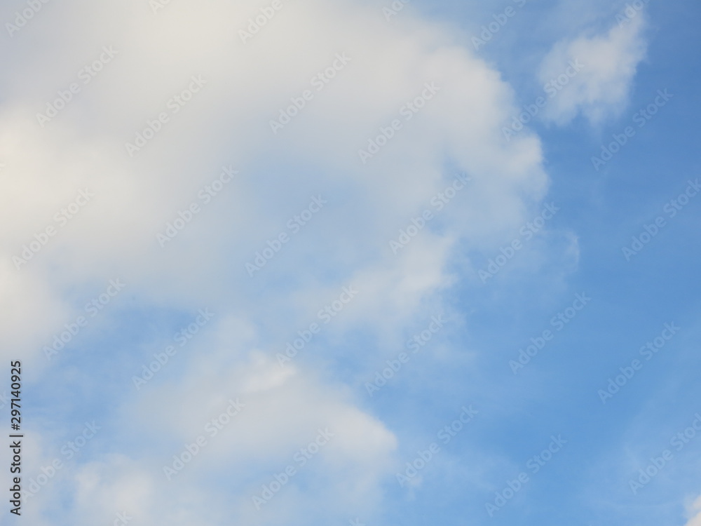 blue sky with white clouds