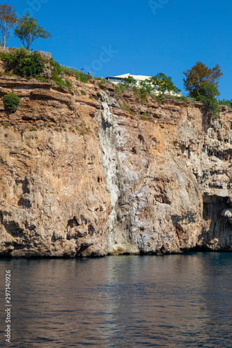 Small waterfall at Antalya coast