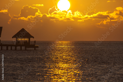 Sunset on maledives