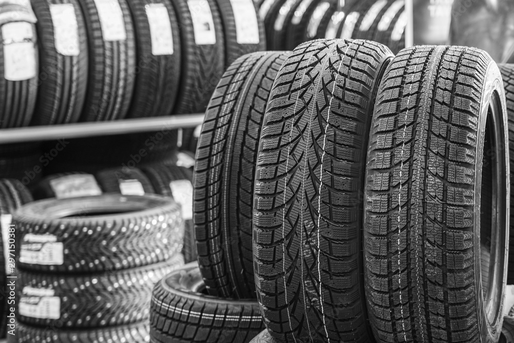 new winter tire sets without studs at tire shop new winter tire sets without studs at tire shop