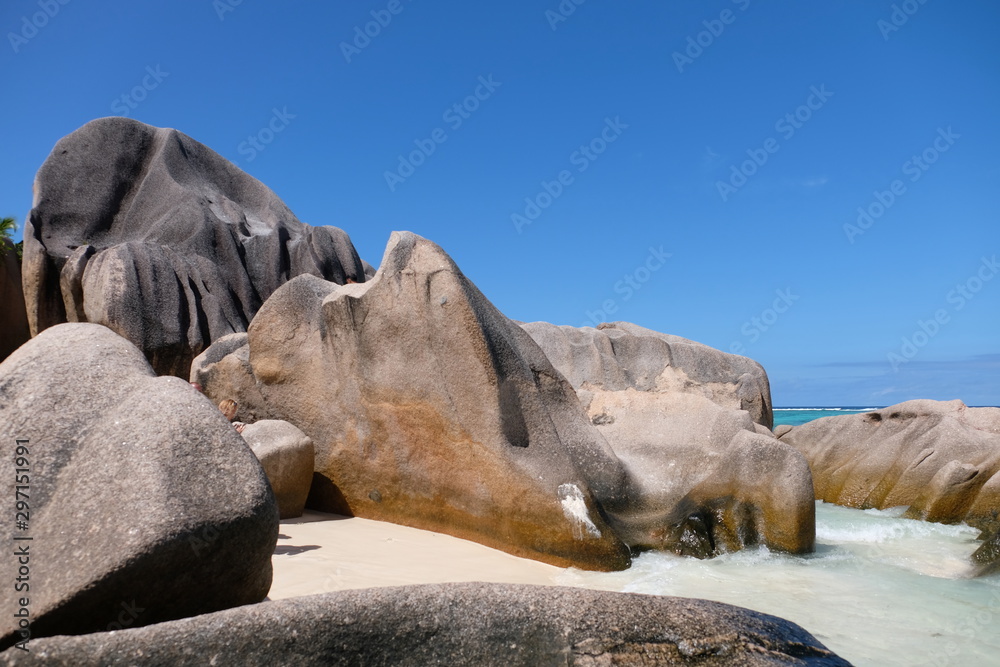 Paradise beach on the seychelles