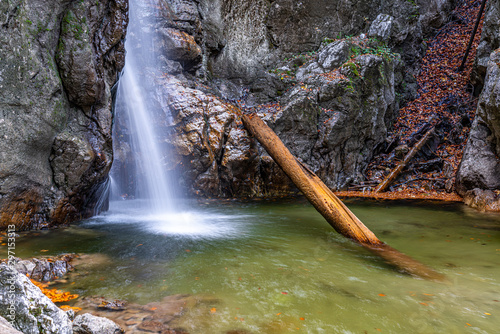 Laintal-Wasserfall im Tölzer Land in Oberbayern photo