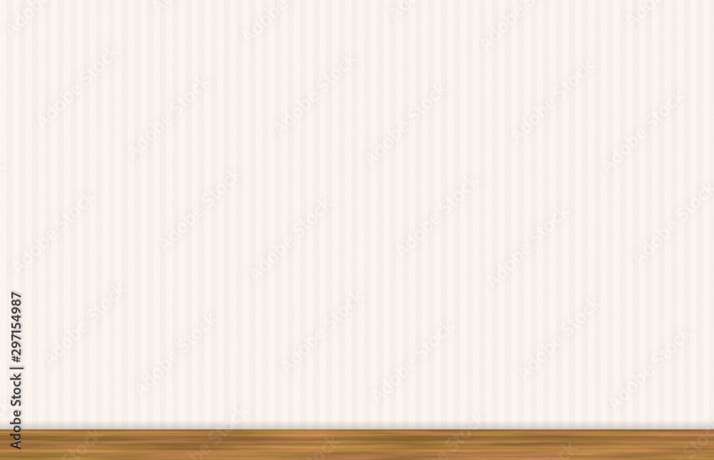 Naklejka premium interior wall with wooden molding