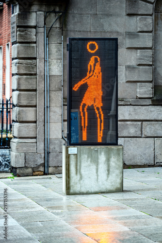 Photography Women varning sign  Irland  Dublin
