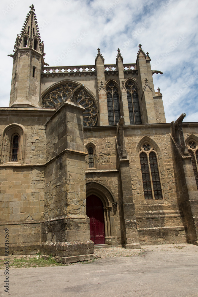 Historic Basilica of Saint Nazaire in Carcassonne, France