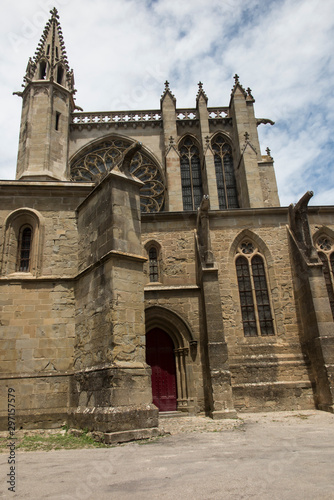 Historic Basilica of Saint Nazaire in Carcassonne, France