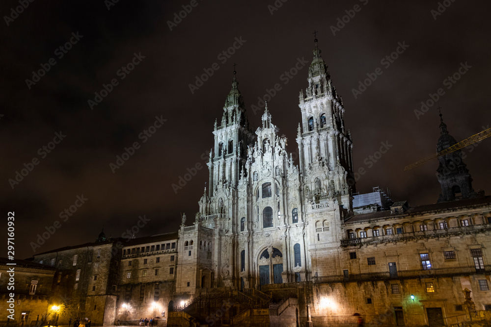 Facade of Santiago de Compostela 