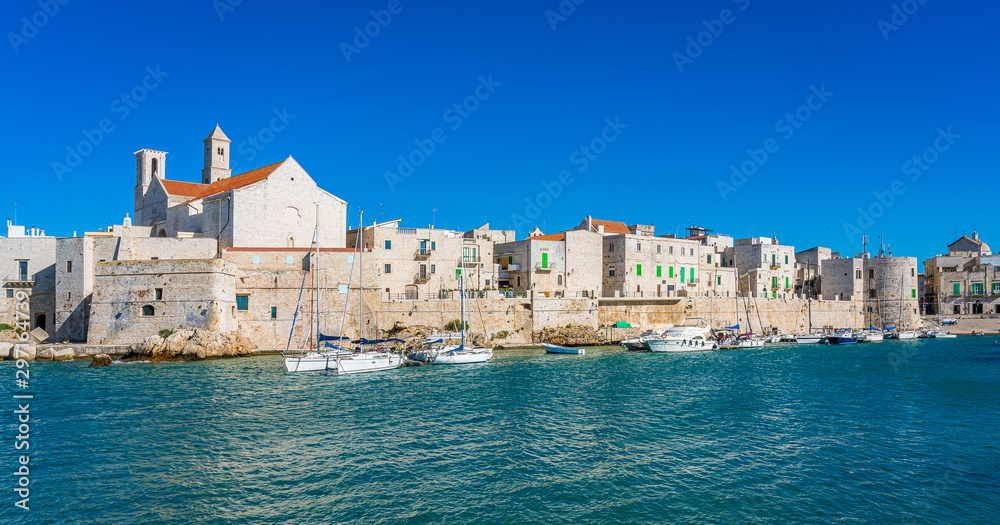 The beautiful waterfront of Giovinazzo, town in the province of Bari, Puglia (Apulia), southern Italy.