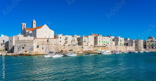 Fototapeta Naklejka Na Ścianę i Meble -  The beautiful waterfront of Giovinazzo, town in the province of Bari, Puglia (Apulia), southern Italy.