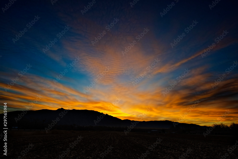 Daybreak and Sandia Mountains