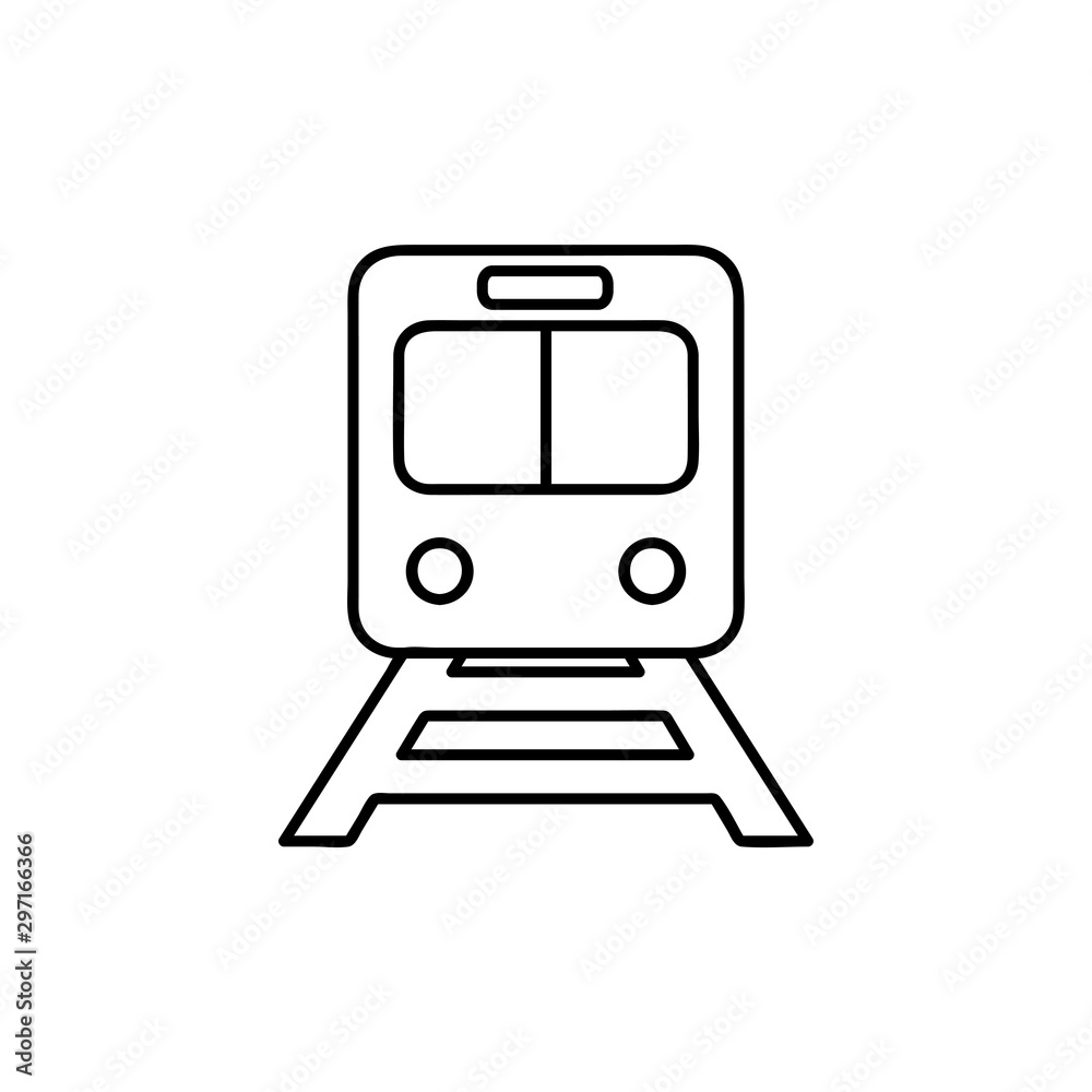 Train icon vector. Modern Transportation sign Isolated on white background. Train logo template symbol Train icon vector. Modern Transportation sign Isolated on white background. Train logo template symbol