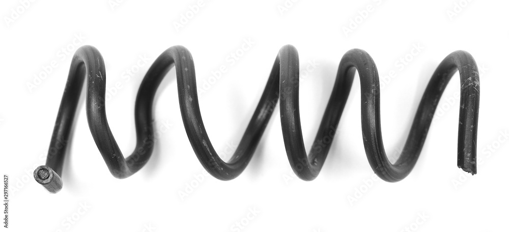 Spring wires isolated on white background Spring wires isolated on white background