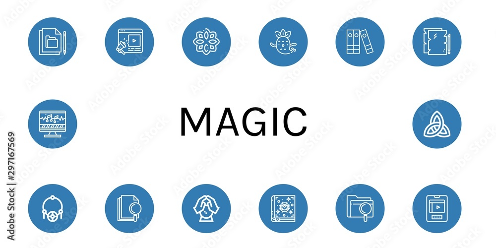 Set of magic icons such as File, Entertainment, Rune, Ghost, Files, Amulet, Crystal ball, Spellbook, Sound editing, Paganism , magic Set of magic icons such as File, Entertainment, Rune, Ghost, Files, Amulet, Crystal ball, Spellbook, Sound editing, Paganism , magic