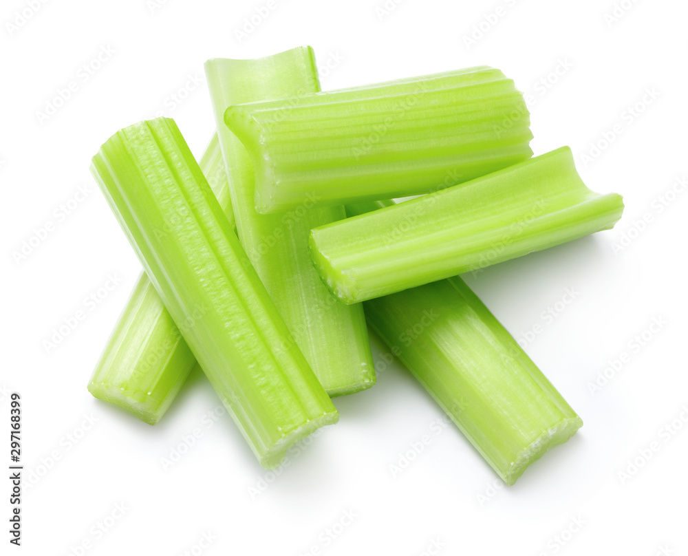 celery isolated on white background celery isolated on white background