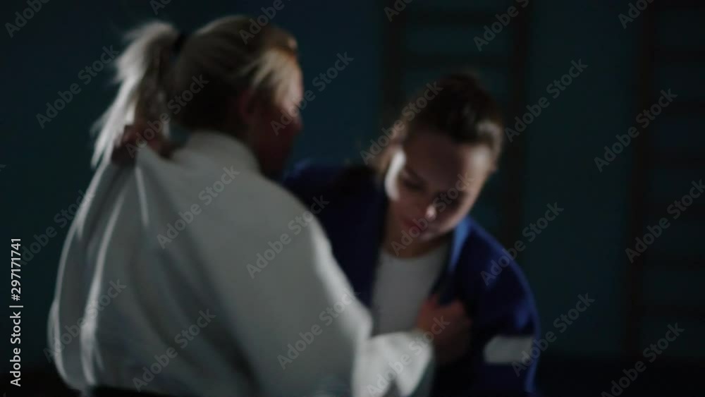 women are fighting on the tatami. judo women are fighting on the tatami. judo