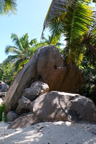 Paradise beach on the seychelles