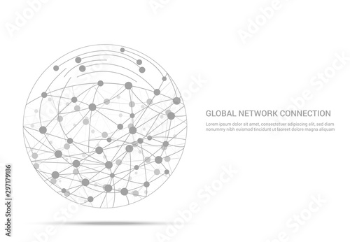 Global network connection light concept
