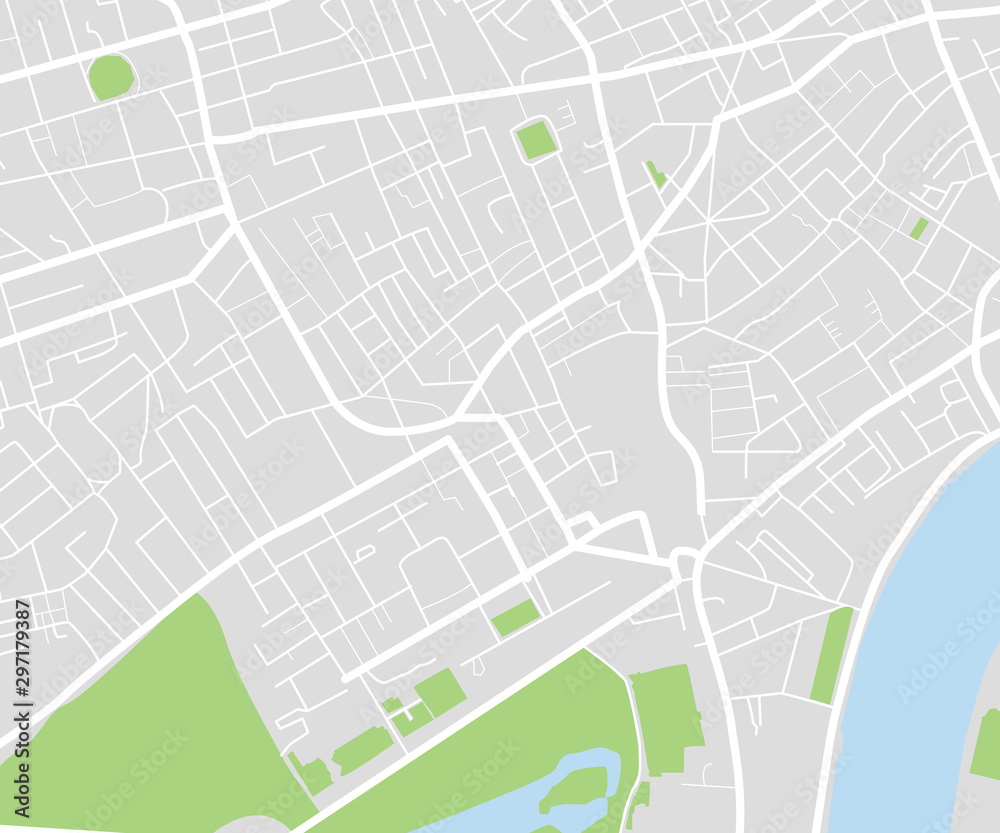 Obraz premium City map navigational template