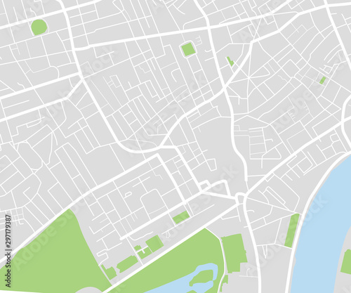 City map navigational template photo