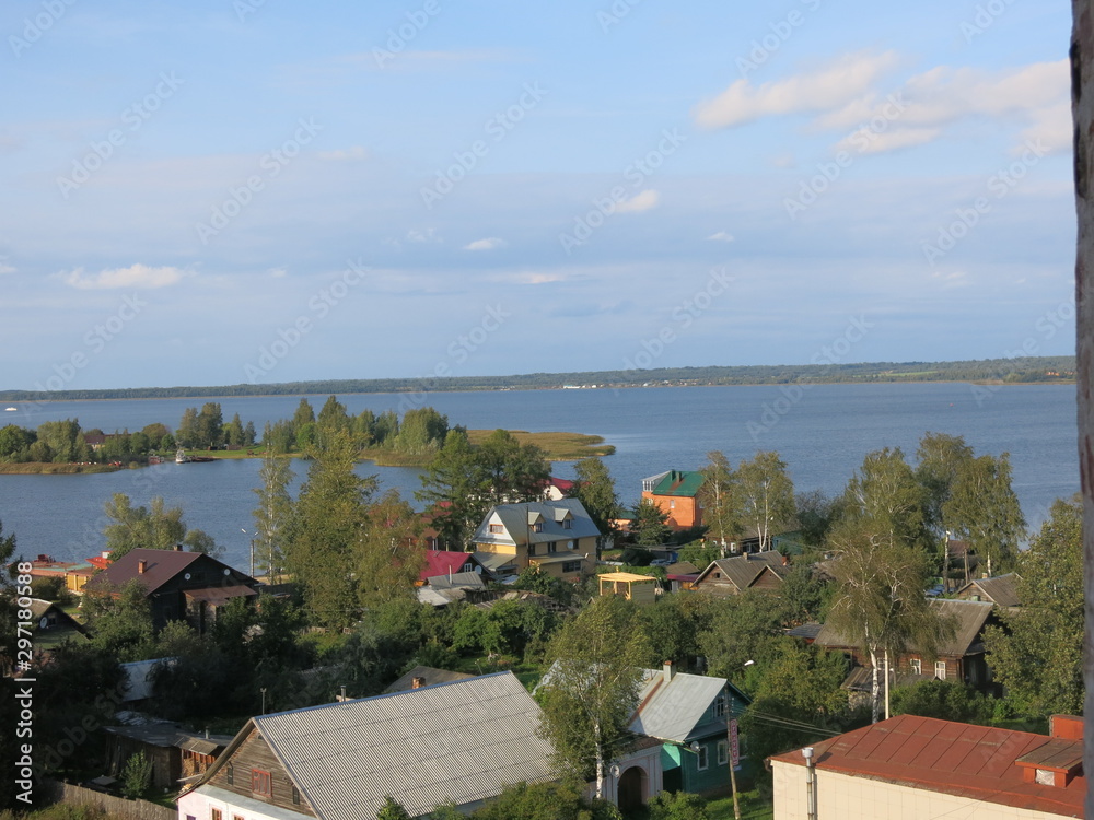 panoramic view of the provincial Russian city